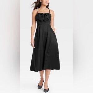 Elegant Black Midi Dress